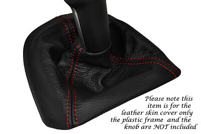 red stitch FITS PORSCHE 997 CARRERA BOXSTER 987 LEATHER GEAR GAITER CUSTOM NEW