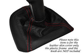 red stitch FITS PORSCHE 997 CARRERA BOXSTER 987 LEATHER GEAR GAITER CUSTOM NEW