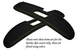 YELLOW STITCH FITS BMW Z3 1995-2003 2X SUN VISORS LEATHER COVERS ONLY CUSTOM NEW