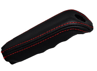 RED STITCH FITS BMW 5 SERIES E34 88-96 HANDBRAKE HANDLE LEATHER COVER ONLY