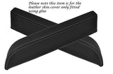GREY STITCH FITS NISSAN 350Z FAIRLADY 03-06 2X DOOR ARMREST LEATHER COVERS