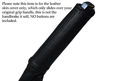 BLACK STITCHING FITS VW JETTA A6 2010-2013 LEATHER HANDBRAKE HANDLE COVER ONLY