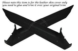 WHITE STITCH FITS CORVETTE C4 84-96 2X PILLAR DOOR TRIM LEATHER SKIN COVER ONLY