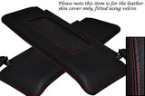 RED STITCHING FITS ALFA ROMEO 164 87-98 2X SUN VISORS LEATHER COVER ONLY