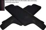 RED STITCH FITS PORSCHE 911 1969-1973 2X SUN VISORS LEATHER COVERS ONLY