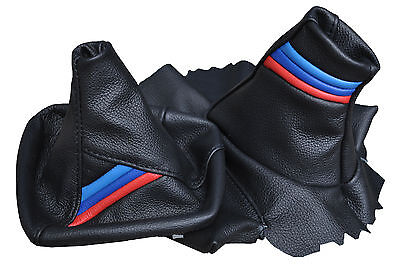 FITS BMW Z4 E85 E86 GEAR  + HANDBRAKE GAITER SHIFT BOOT TRI STRIPES CUSTOM NEW