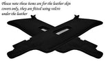 GREY STITCH FITS PORSCHE 924 944 968 75-95 2X SUN VISORS LEATHER COVERS ONLY