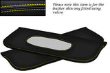 YELLOW STITCHING FITS TRIUMPH HERALD 2X SUN VISORS LEATHER COVERS ONLY