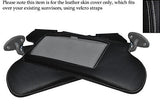 WHITE STITCHING FITS TOYOTA CELICA GT4 90-93 2X SUN VISORS LEATHER COVERS ONLY