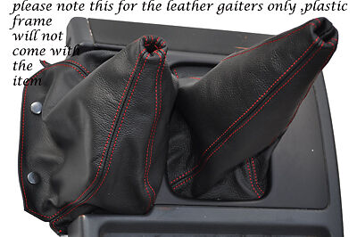 RED STITCHING FITS NISSAN PATROL Y60 LEATHER GEAR GAITER SHIFT BOOT ONLY