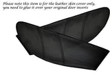 BLACK STITCH FITS  LOTUS ELAN M100 2X DOOR CARD TRIM INSERT LEATHER COVERS ONLY