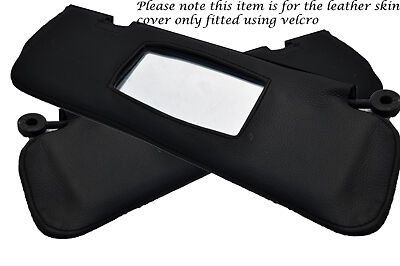 BLACK STITCHING FITS TRIUMPH TR7 1976-1981 2X SUN VISORS LEATHER COVERS ONLY