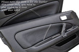 WHITE STITCH FITS NISSAN SILVIA 200SX S15 1999+ 2 X DOOR CARD TRIM LTHR COVERS