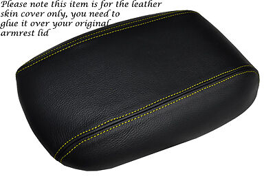 YELLLOW STITCHING FITS FORD FALCON EF-EL 1994-1998 LEATHER ARMREST COVER ONLY