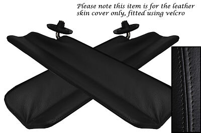 BLACK STITCH FITS MAZDA MX5 MK1 MIATA 89-97 2X SPLIT FOLDING SUN VISOR LTHR