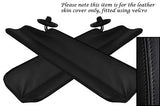 BLACK STITCH FITS MAZDA MX5 MK1 MIATA 89-97 2X SPLIT FOLDING SUN VISOR LTHR