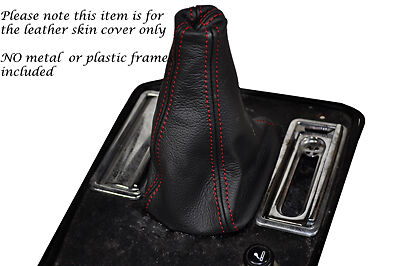 RED STITCHING FITS JAGUAR XJS 1975-1996 LEATHER MANUAL GEAR GAITER ONLY