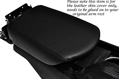 BLACK STITCHING FITS NISSAN GT-R R35 2009-2013 LEATHER ARMREST COVER ONLY
