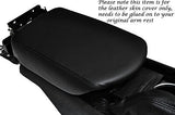 BLACK STITCHING FITS NISSAN GT-R R35 2009-2013 LEATHER ARMREST COVER ONLY