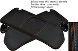 ORANGE STITCHING FITS TOYOTA SUPRA MK4 1993-2002 2X SUN VISORS LEATHER COVERS
