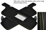 YELLOW STITCH FITS NISSAN 200SX S13 1988-1994 2X SUN VISORS LEATHER COVERS ONLY