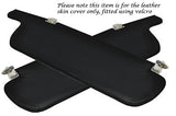 BLACK STITCH FITS VW T25 BUS VAN VANAGON WESTFALIA 2X SUN VISORS COVERS ONLY