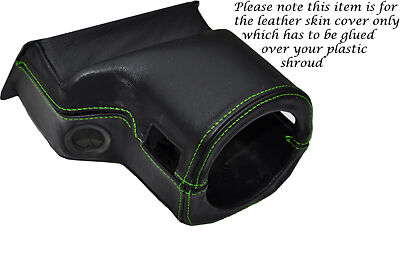GREEN STITCH FITS ROVER 200 25 MG ZR 99-05 STEERING WHEEL SHROUD LEATHER COVER