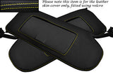 YELLOW STITCHING FITS CORVETTE C5 1997-2004 2X SUN VISORS LEATHER COVERS ONLY