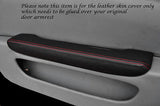 RED STITCH FITS TOYOTA LEXUS SOARER 90-00 2X DOOR PAD ARMREST LEATHER COVERS