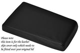 BLACK STITCHING FITS DODGE NITRO 2007-2012 BLACK LEATHER ARMREST LID COVER ONLY