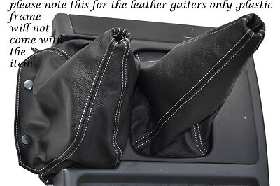 WHITE STITCHING FITS NISSAN PATROL Y60 LEATHER GEAR GAITER SHIFT BOOT ONLY
