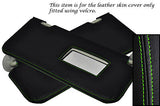 GREEN STITCH FITS ROVER 25 MG ZR 99-05 2X SUN VISORS LEATHER COVERS ONLY