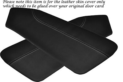 GREY STITCH FITS HYUNDAI COUPE 02-09 2 X DOOR CARD LEATHER PERFORATED COVERS