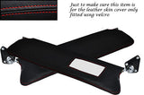RED STITCHING FITS ROVER P4 2X SUN VISORS LEATHER COVERS ONLY CUSTOM NEW