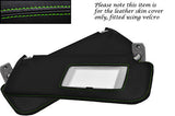 GREEN STITCHING FITS VW CORRADO 88-95 2X SUN VISORS LEATHER COVERS ONLY
