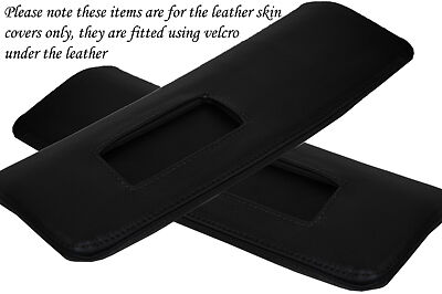 BLACK STITCH FITS TRIUMPH HERALD VITESSE 61-75 2X SUN VISORS LEATHER COVERS ONLY