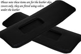 BLACK STITCH FITS TRIUMPH HERALD VITESSE 61-75 2X SUN VISORS LEATHER COVERS ONLY