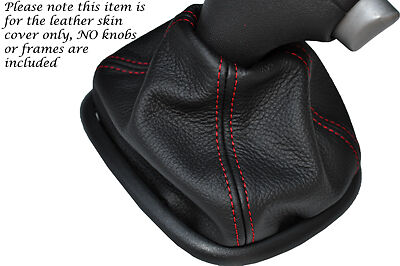 RED STITCHING FITS RENAULT SCENIC 03-09  LEATHER AUTO AUTOMATIC GEAR GAITER ONLY
