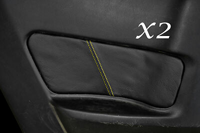 YELLOW STITCH FITS NISSAN SKYLINE R34 1999-2002 2X REAR DOOR CARD TRIM COVERS