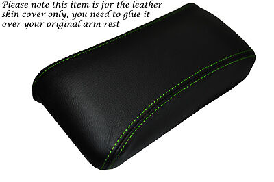 GREEN STITCHING FITS FORD CAPRI MK2 MK3 LEATHER ARMREST COVER ONLY CUSTOM NEW