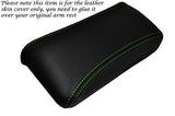 GREEN STITCHING FITS FORD CAPRI MK2 MK3 LEATHER ARMREST COVER ONLY CUSTOM NEW