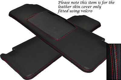 RED STITCHING FITS RENAULT 5 & GT TURBO 2X SUN VISORS LEATHER COVERS ONLY