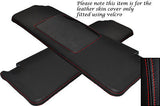 RED STITCHING FITS RENAULT 5 & GT TURBO 2X SUN VISORS LEATHER COVERS ONLY