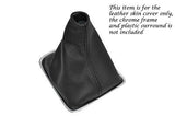 BLACK STITCHING FITS VW TIGUAN 07-13 LEATHER GEAR GAITER ONLY CUSTOM NEW