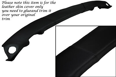 BLACK STITCH FITS CORVETTE C5 97-04 UPPER WINDSHIELD TRIM LEATHER SKIN COVER