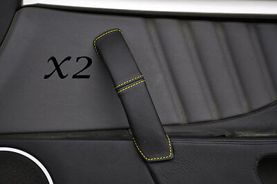 YELLOW STITCHING FITS ALFA ROMEO BRERA 06-11 2X DOOR HANDLE LEATHER COVERS ONLY