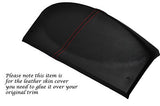 RED STITCH FITS LAND ROVER DEFENDER 07-13 SPEEDO GAUGE HOOD LEATHER COVER ONLY