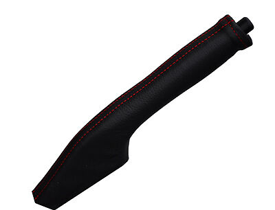RED STITCHING FITS VAUXHALL OPEL MONTEREY 92-02 LEATHER HANDBRAKE GAITER