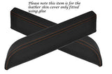 ORANGE STITCH FITS NISSAN 350Z FAIRLADY 03-06 2X DOOR ARMREST LEATHER COVERS