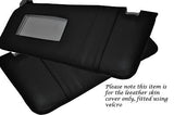 BLACK STITCH FITS BMW 5 SERIES E39 1995-2003 2X SUN VISORS LEATHER COVERS ONLY
